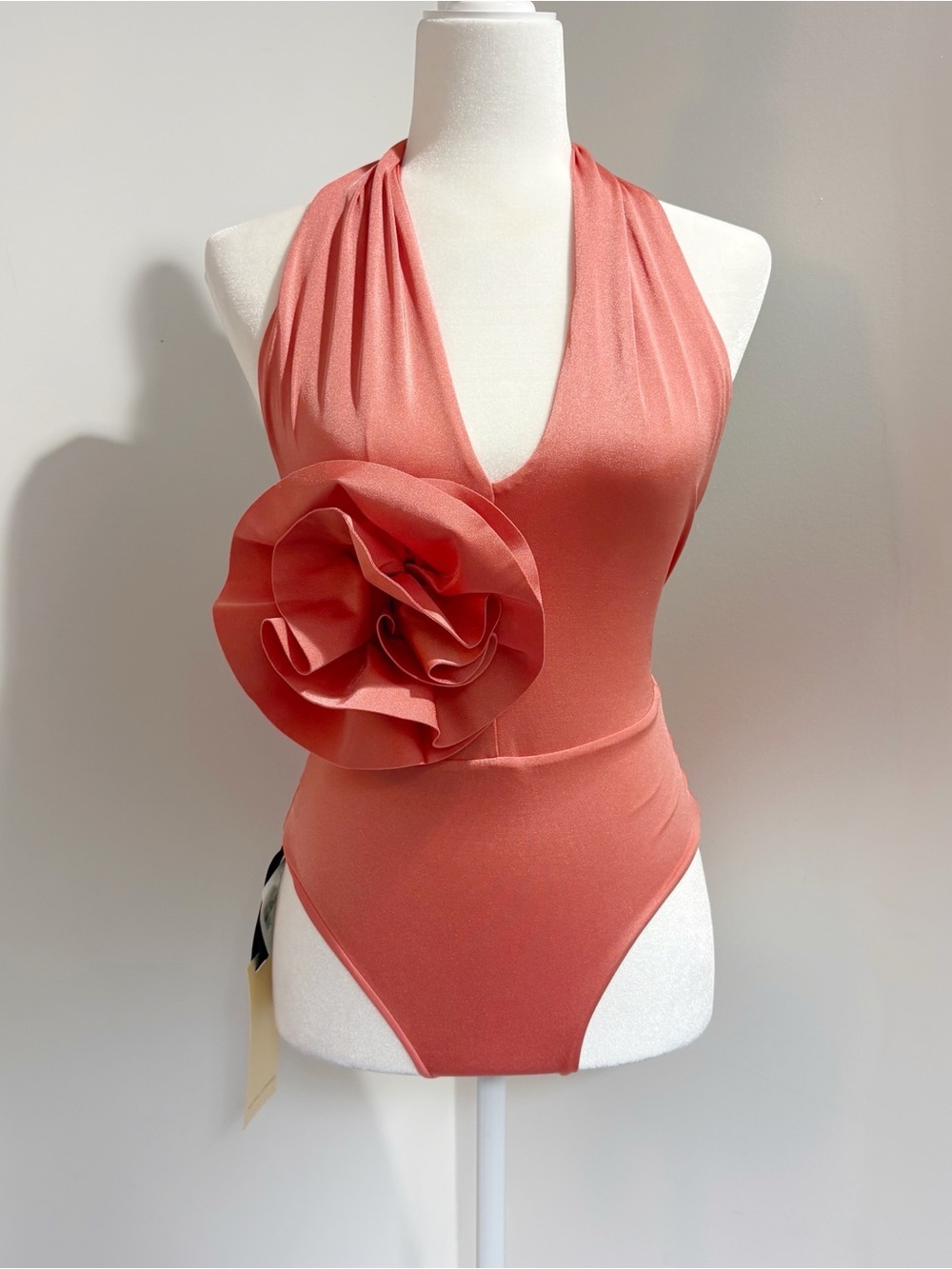 Maygel Coronel Cefeida One Piece Swimsuit Size One Size Coral Pink NWT New